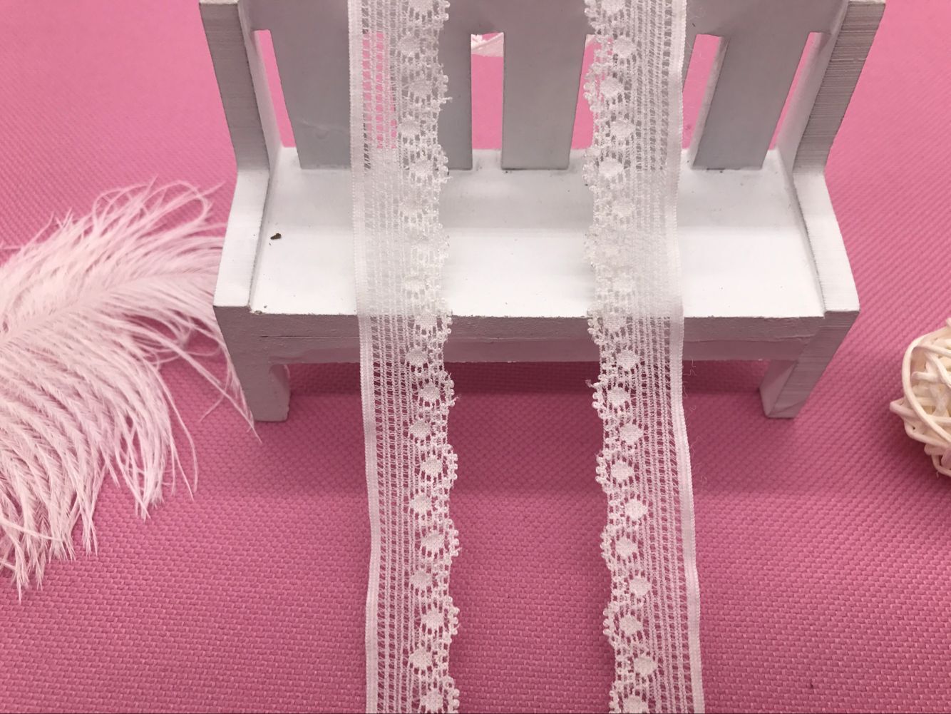 福建长乐弹力花边厂家直销长期现货供应2020# 宽度1.5CM