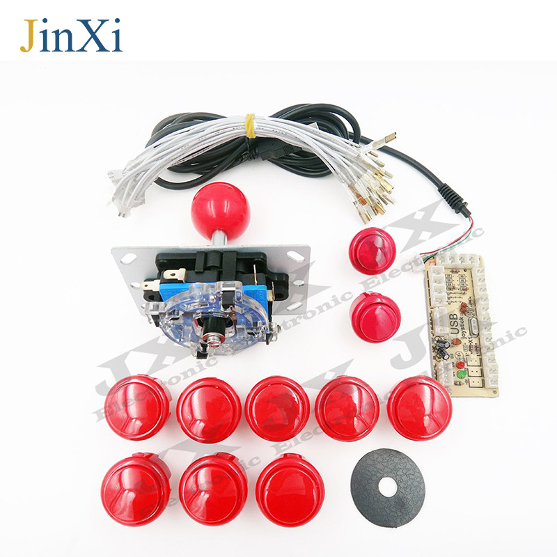 USB Arcade rocker circuit board DIY three and rocker accessories cassette button switch game Sanhe rocker