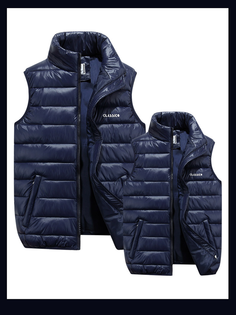 Men's clothing Couple models light down cotton jacket 200 catties vest plus fat large size fat down cotton vest autumn and winter men and women tide_voghion.com