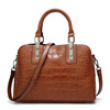 Fashionable shoulder bag, one-shoulder bag, suitable for import, crocodile print