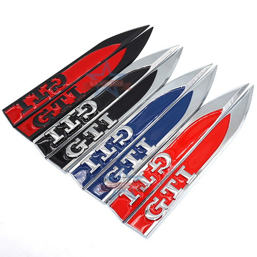 Blade Leaf Side Panel Decal for Volkswagen Golf VII GTI Car Body 3D Side Decal Modification