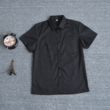 Студенческая юбка в складку, черная рубашка для школьников