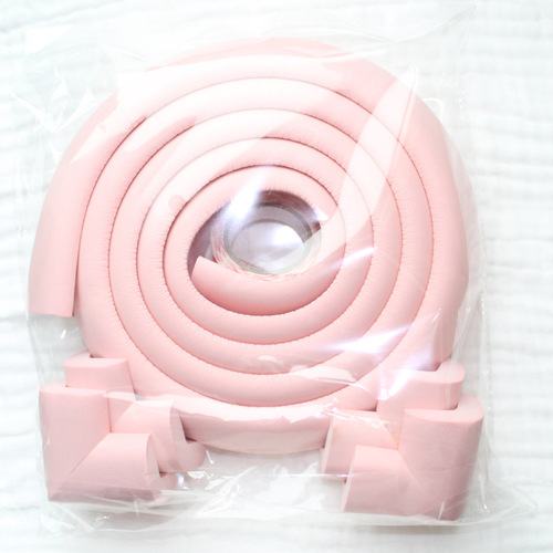 Thickened 2-meter anti-collision strip plus four anti-collision corners baby table side protective strip protective corner set combination