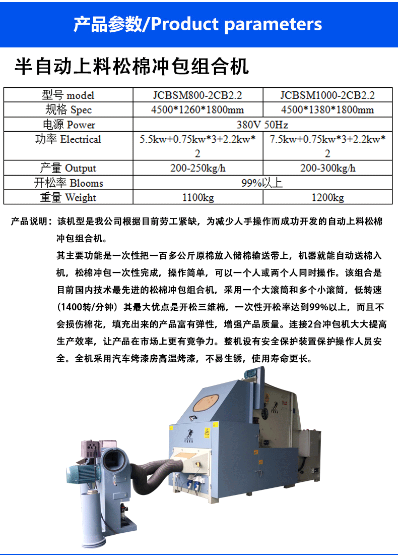 半自动开松枕冲组合机-_07