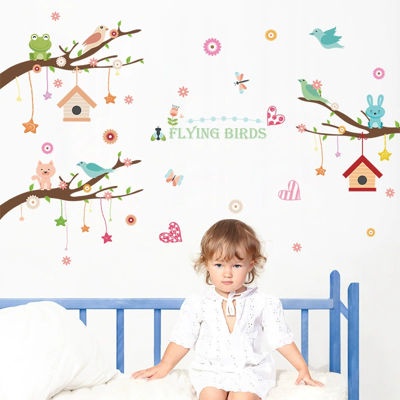 Cartoon creative decorations on wall for children's room for early age, stickers, wholesale, new collection