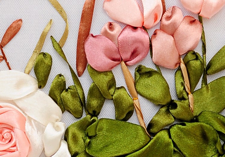 Oujin nianhua cinta Bordado color directo de fábrica impresión colgante pintura Rosa Sala entrada Decoración