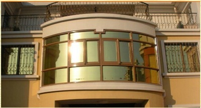 供应建筑玻璃贴膜防晒膜单向透视装饰膜移门阳台窗户贴纸 金银|ms