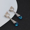 Fashionable shiny crystal earings, earrings, universal accessory, wholesale