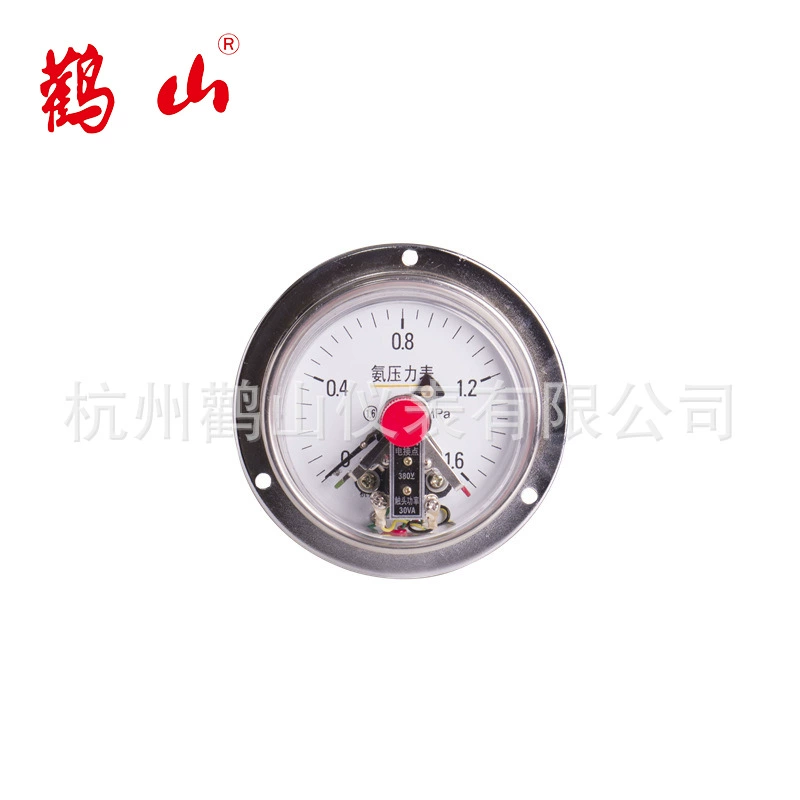 YAXC100BFZT электрический контактный манометр из амиака, нержавеющая сталь 304, осевая прямая продажа с фабрики