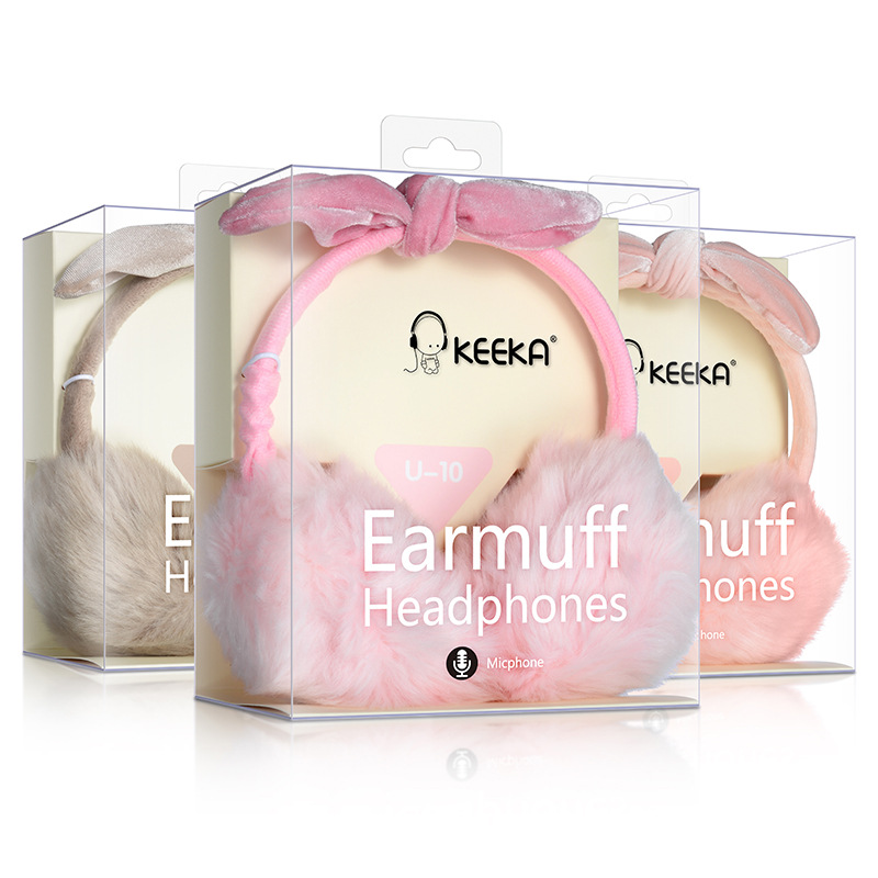 U-10 毛绒绒插线语音带麦大耳机 (5)