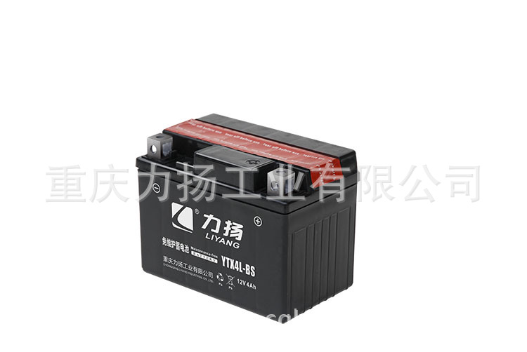 厂家直销一次性加水摩托车电池/YTX4L-BS 出口摩托车干电池 电瓶