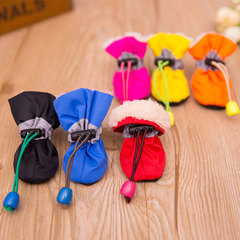 Pet Thicken Soft Sole Waterproof Non-Slip Dog Shoes with Anti-Scratch Rubber Indoor Shoes for Small Dogs Autumn and Winter Supplies