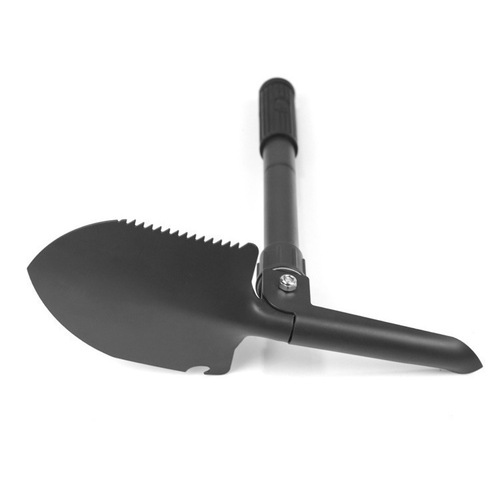 Engineer shovel fishing multi-function folding compass outdoor portable shovel car small pickaxe camping shovel