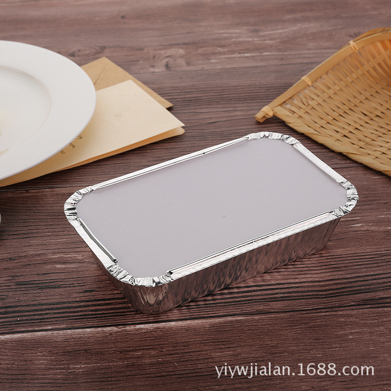 disposable Lunch box barbecue Fast food Carton aluminum foil Lunch box Tinfoil Take-out food tableware 125 Take-out food Packing box