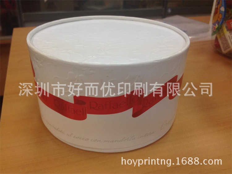 深圳厂家订制彩色印刷圆形纸筒包装礼品盒