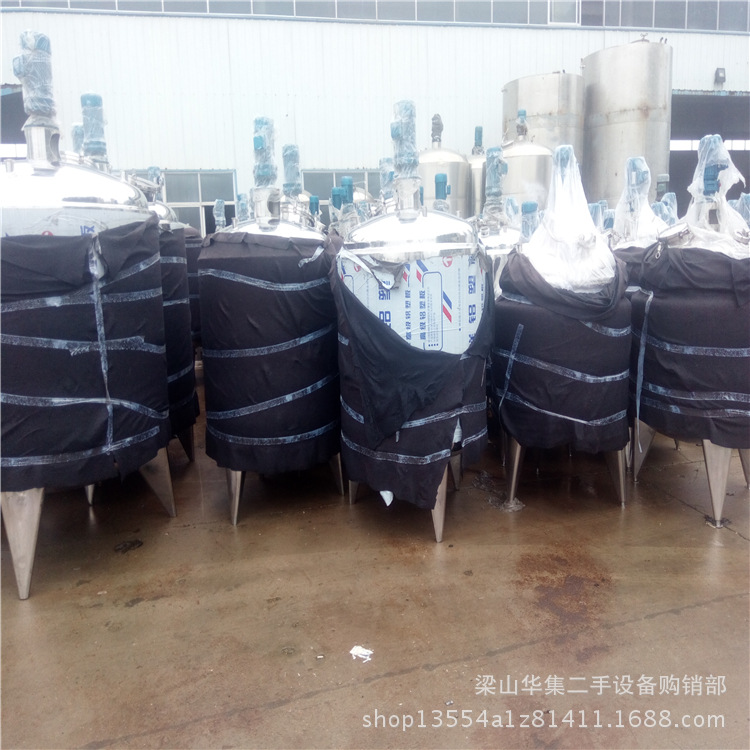 出售二手反应釜 二手不锈钢盘管反应釜 二手搪瓷反应釜