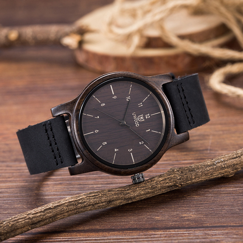 Men's Wood Quartz Watch - Walnut