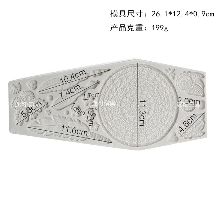 Dream Catcher molde mariposa pluma fondant cake decoración molde DIY hecho a mano chocolate molde para hornear fondant herramienta