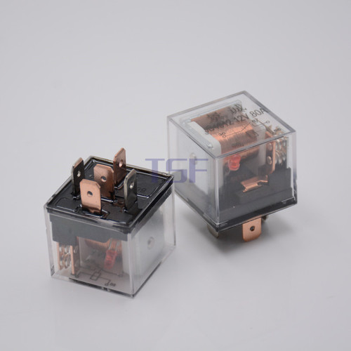 Automobile all-copper relay 80A relay automobile universal 80A relay waterproof with indicator light relay