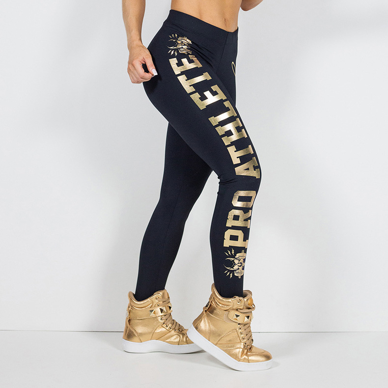 Letter Printed Sports Leggings NSZH28614