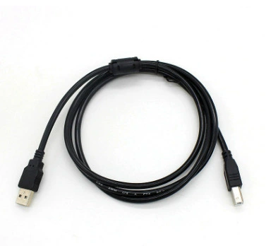 USB 2.0 кабель для печати 5 м черный никелированный головка A-B принтер кабель для передачи данных