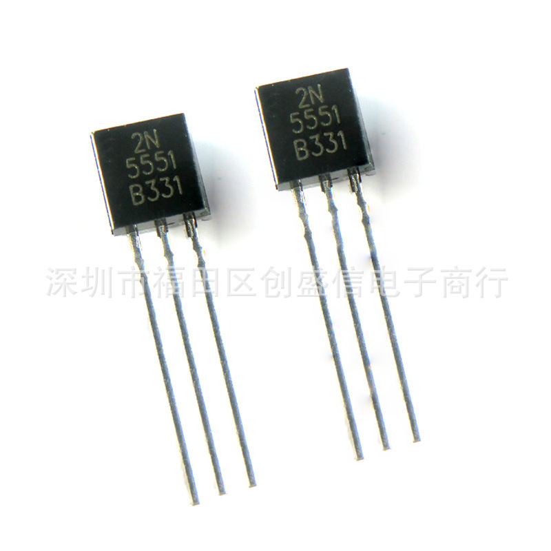 2N5551 TO-92正品全新直插晶体三极管小功率NPN管 提供BOM配单