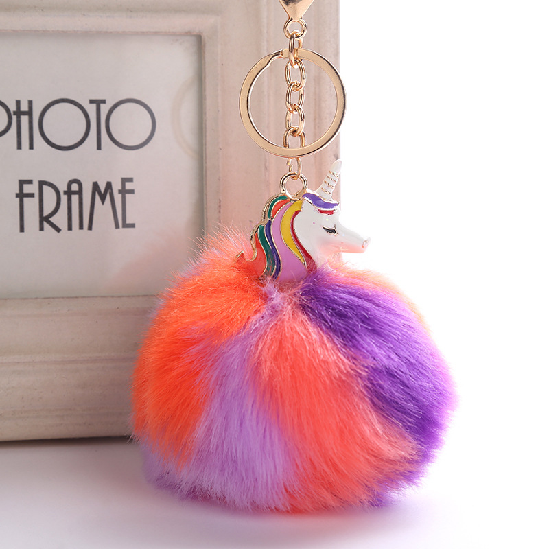 50g Weight Keychain Classification 1 Piece Quantity Daily Occasion Plush, Metal Material Unisex Gender Cute, Sweet Style 1 Piece Cute Sweet  Plush Metal Unisex Keychain 6
