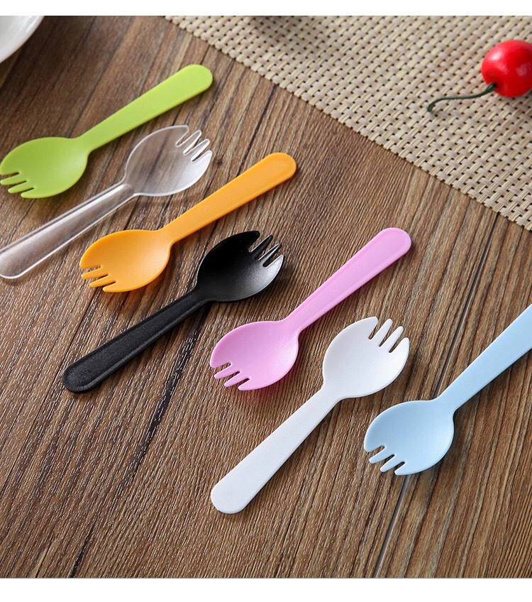 Однораз fork? 'fork' translates fork. Disposable fork, pack, matte spoon, tableware, increased thickness