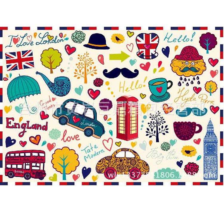 厂家供应 贴纸 拉杆箱箱贴 旅行箱贴 不干胶贴纸 贴画 行李箱贴