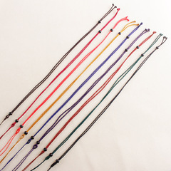 細款芊綿掛繩簡約素繩小玉墜平安扣掛繩手工編織可調節佛珠項繩