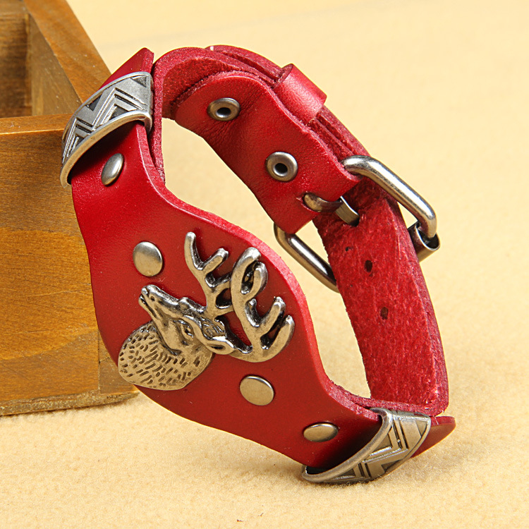 Bracelet, leather creative accessory, European style