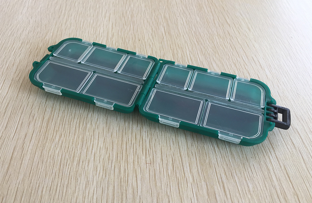 Boîte de pêche pour hameçons et accessoires en vert_voghion.com