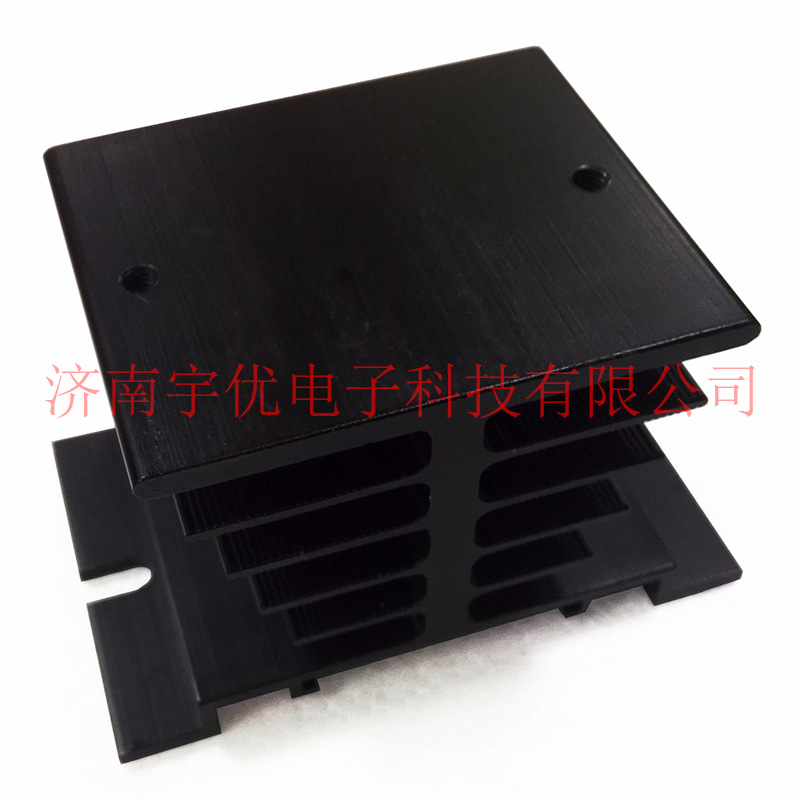 单相固态继电器散热器 50*80*50mm 调压模块铝型材散热片SSR底座