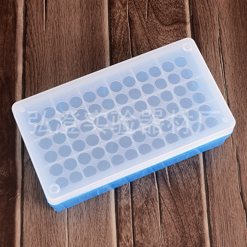 厂家批发PP塑料72孔离心管盒镂空可拆 1.5ml/2ml离心管盒