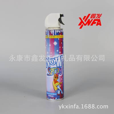 厂家供应圣诞礼品350ml 240g喷雪飞雪彩带