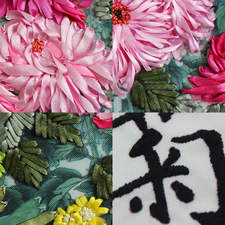 菊挂画细节拼合