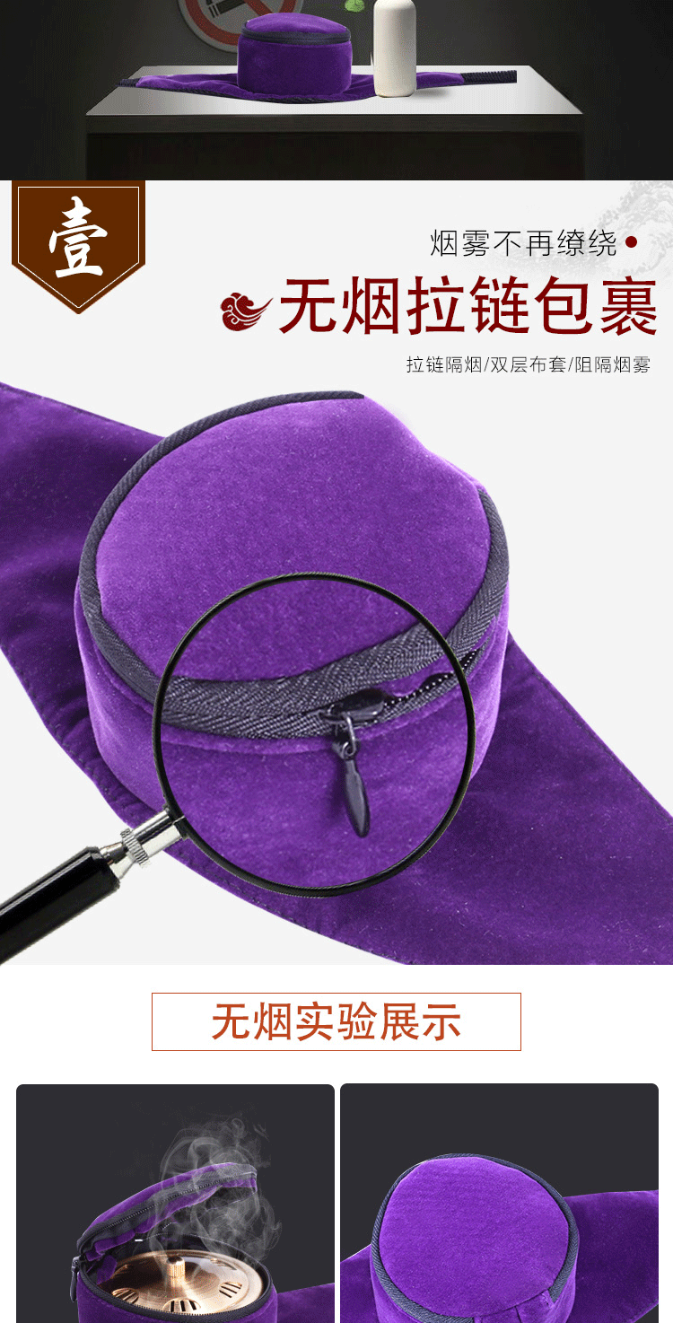 Single-Panel Copper Moxibustion Box with Fleece Cloth Cover Warm Moxa Therapy Device for Body Wellness and Massage quality and texture