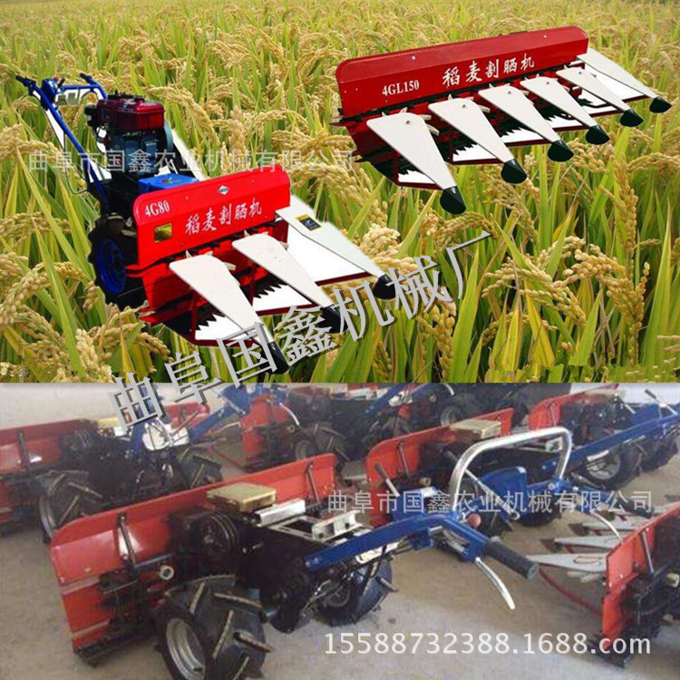 阆中稻麦打捆收割一体机 小麦水稻割捆一体机