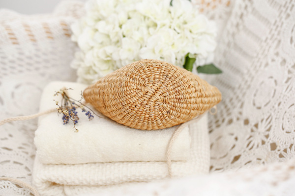 Simple Hand-woven bag Sac Fashion Summer Vacation Straw bag Sac Beach Women's bag Sac 20*14*cm display picture 3