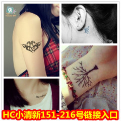 Factory Direct Sales Fake Tattoo Fresh Style Temporary Tattoo Sticker Neck Dark for Men and Women