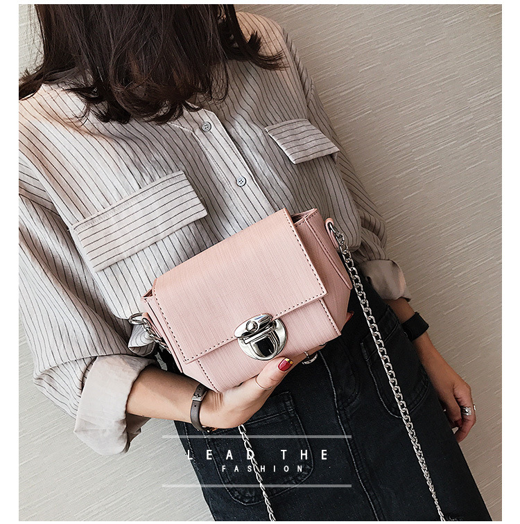 Korean version PUfashion bag (Pink)NHPB0201-Pink