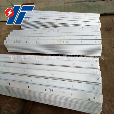 廠家生産直銷橫擔抱箍 拉線棒地錨 高低壓四線橫擔熱鍍鋅處理