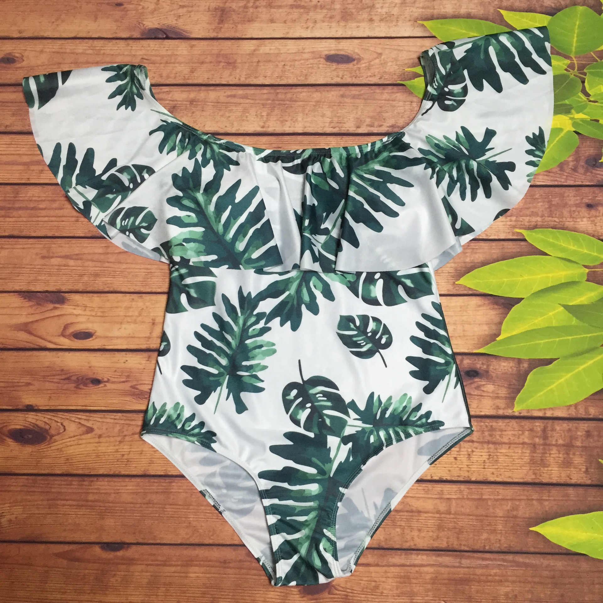 Cotton FashionBikini(White Pineapple-S) NHHL0434-White-Pineapple-S