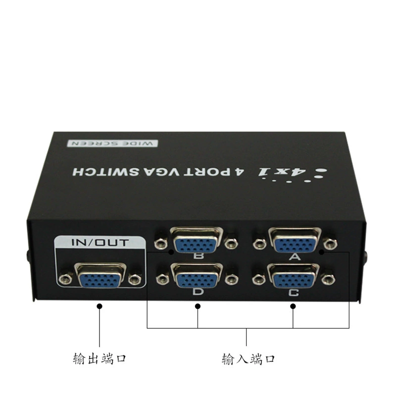 Заводская оптовая VGA-переключатель вручную four-mouth экран видеопередача задержка VGA-15-4C переключатель