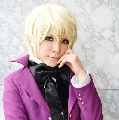 Anime wig Puyuan Xizhu snow Alois/light golden cos wig Golden short hair