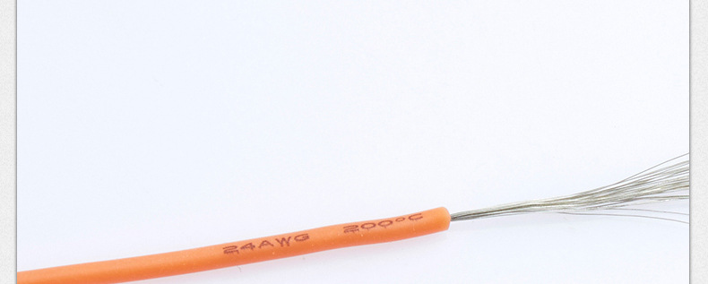 Cable de silicona extra suave 26AWG naranja