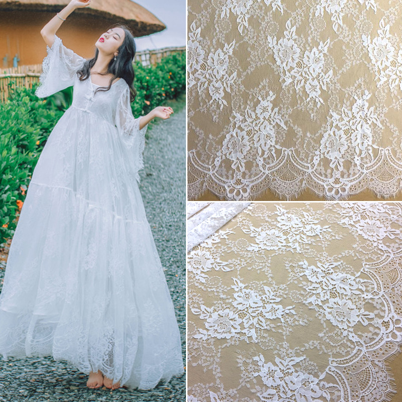 中大工厂厂家直销蕾丝花边 锦纶眼睫毛蕾丝花边 服装辅料花边工厂