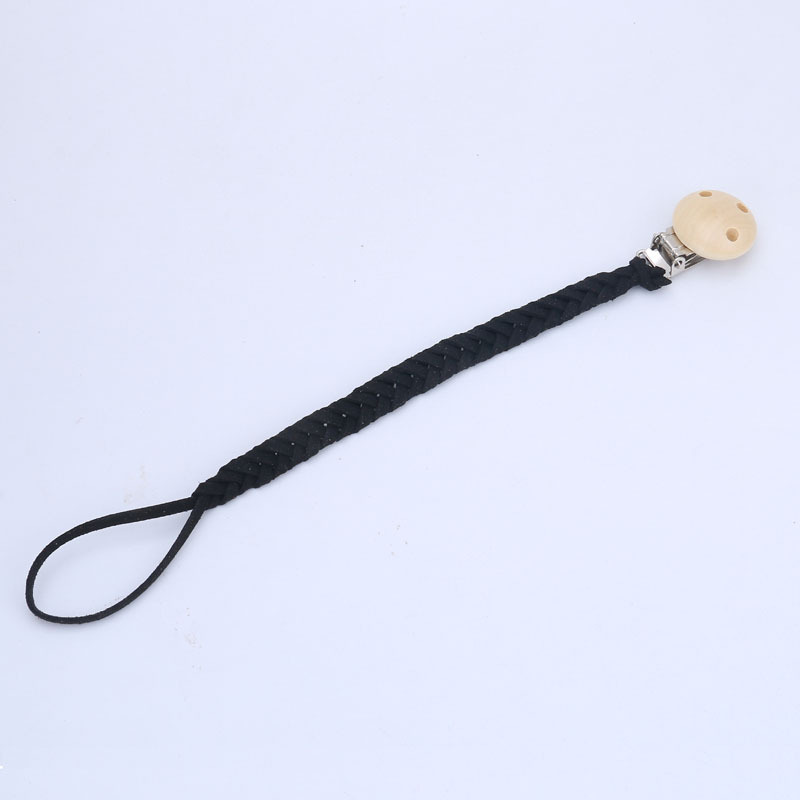 INS Venta caliente casera bebé anti-gota chupete clip de chupete Cadena de chupete de madera DIY bebé anti-perdido chupete clip