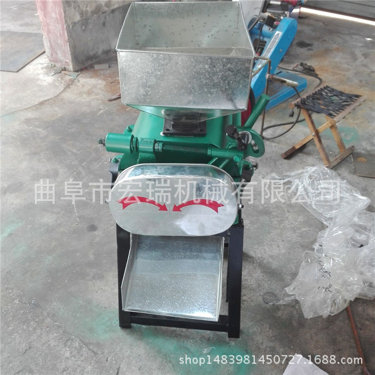 曲阜小型酿酒破碎机，压花生碎机价格，高粮破碎机粮食加工设备3