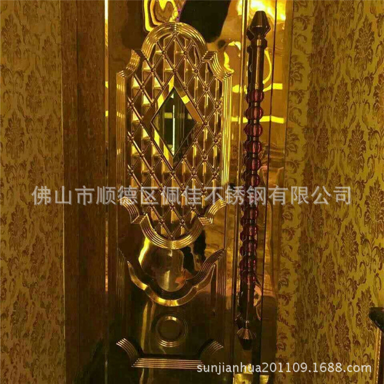 新款紫罗兰钻石压花板 KTV冲压包厢门板 不锈钢KTV钛金压花门板